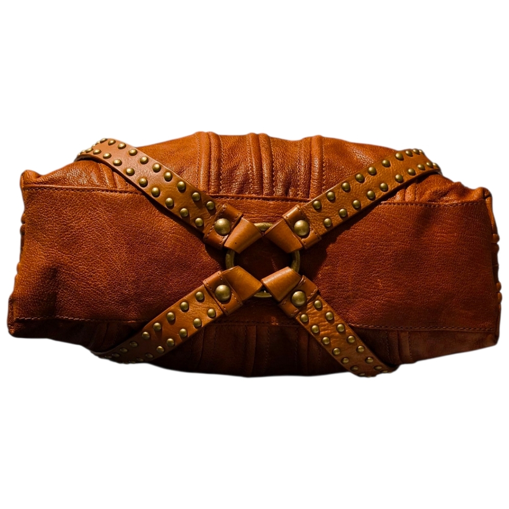 Botkier Leather Hobo Shoulder Bag in Cognac Brown - Picture 10 of 16
